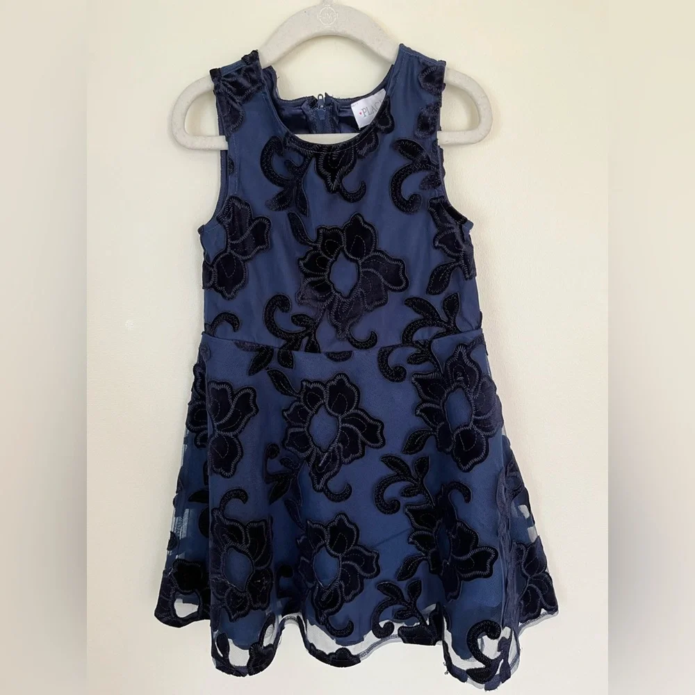 - Children’s Place dress sleeveless- navy/black, size 5